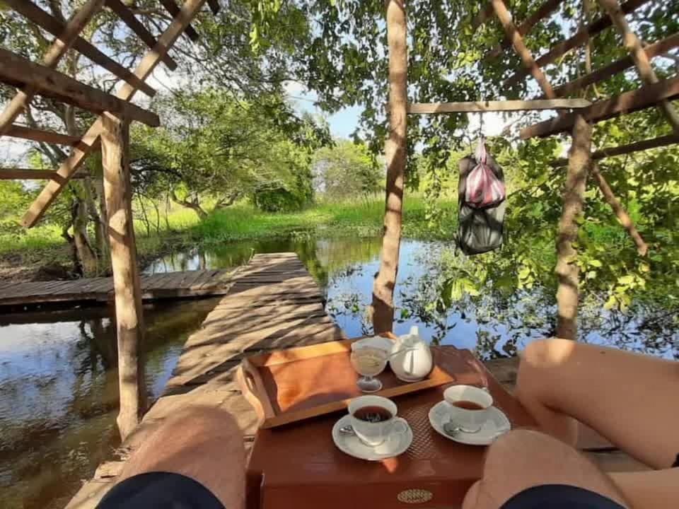 Výhled na řeku, která protéká v blízkosti bed and breakfast