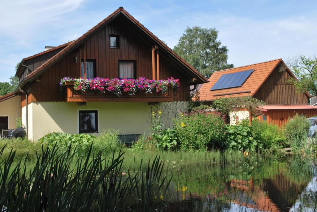 Zahrada ubytování Landpension Heidi Machold