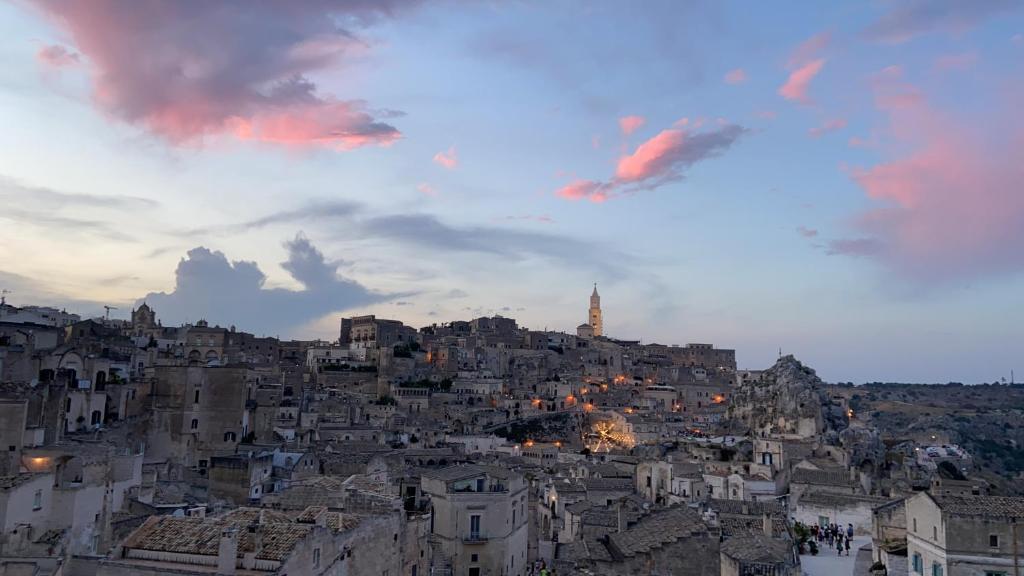 Nespecifikovaný výhled na destinaci Matera nebo výhled na město při pohledu z bed and breakfast