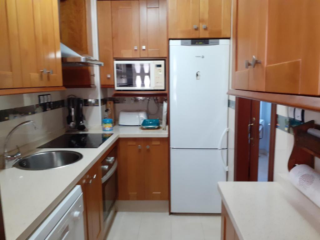 Kuchyňa alebo kuchynka v ubytovaní Alquiler Vivienda Turística Fuengirola-Torreblanca Paseo Marítimo Nº 110