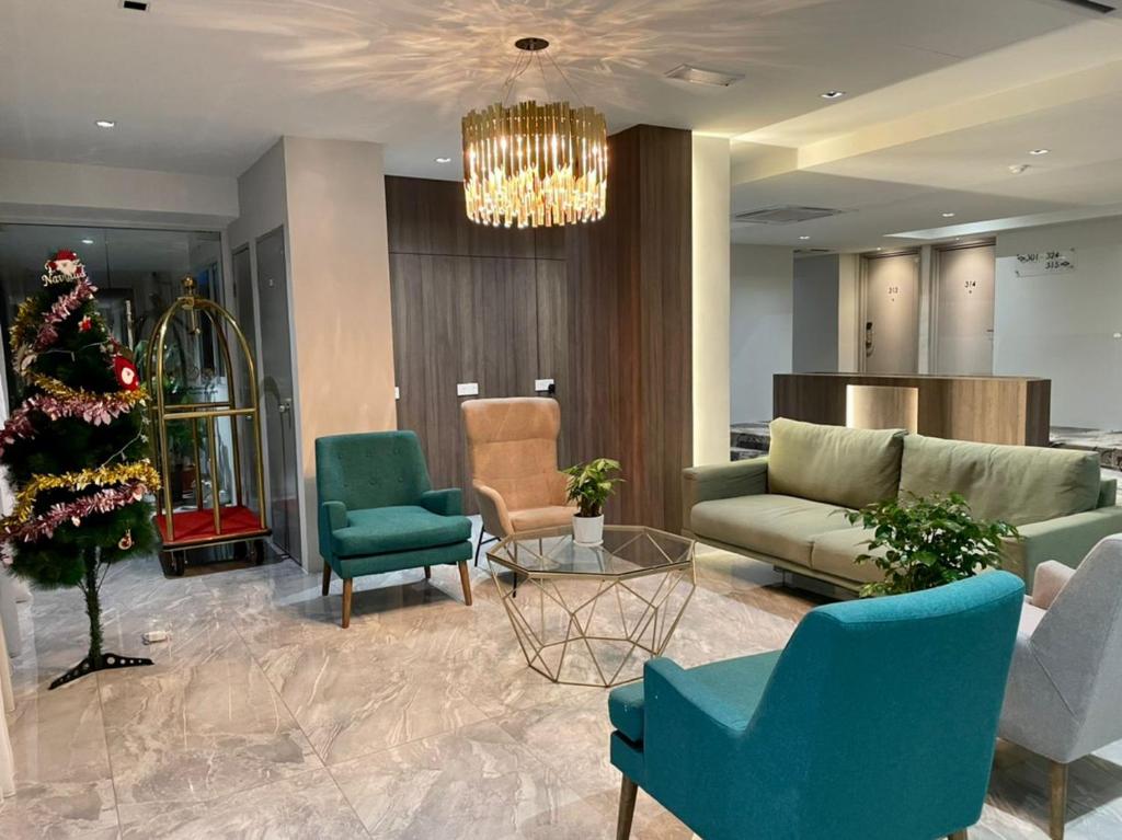 Posezení v ubytování Stanton City Hotel