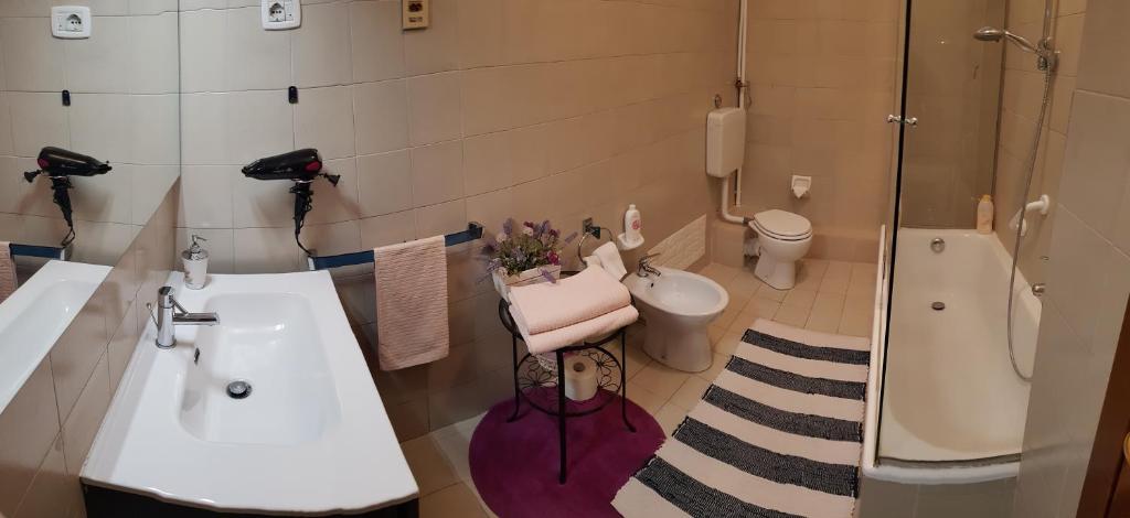 Koupelna v ubytování B&B SUPERFAST