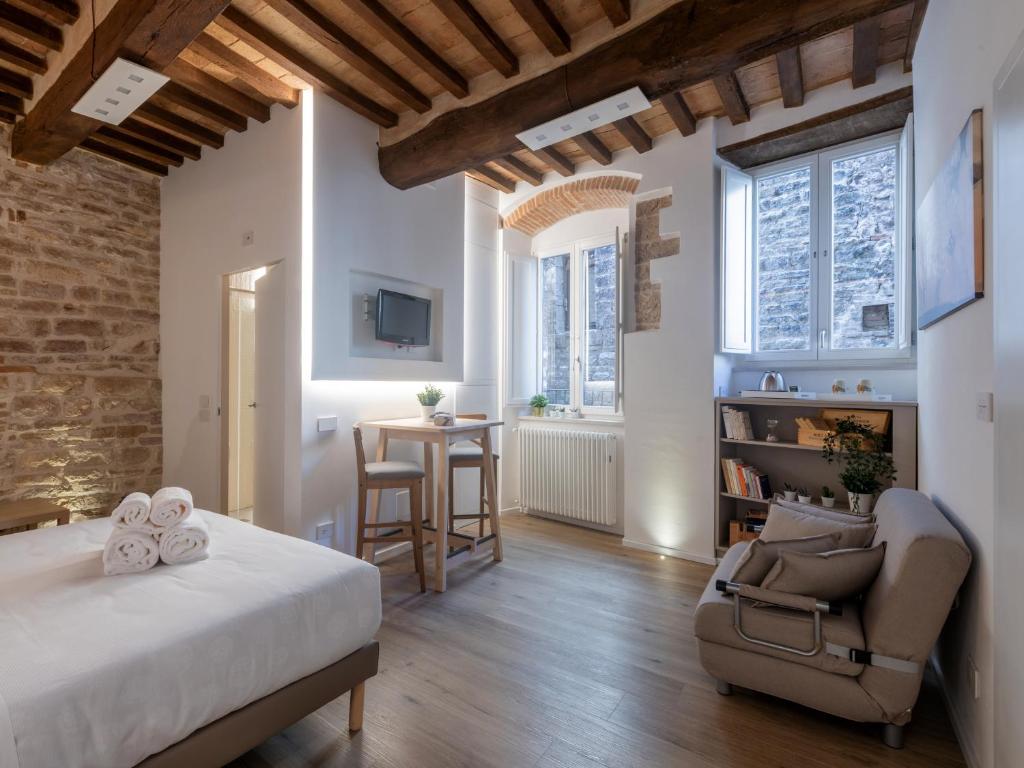 Posteľ alebo postele v izbe v ubytovaní Residenza Donna Iohanna