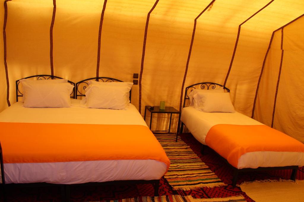 Postel nebo postele na pokoji v ubytování Luxury Bega Camp