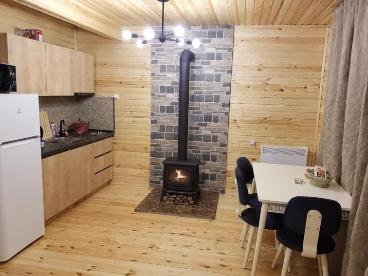 Kuchyň nebo kuchyňský kout v ubytování Villa GabLile