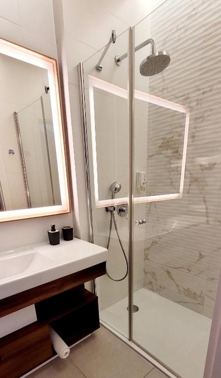 Kúpeľňa v ubytovaní Bel Mare Wyspa, apartament z parkingiem gratis