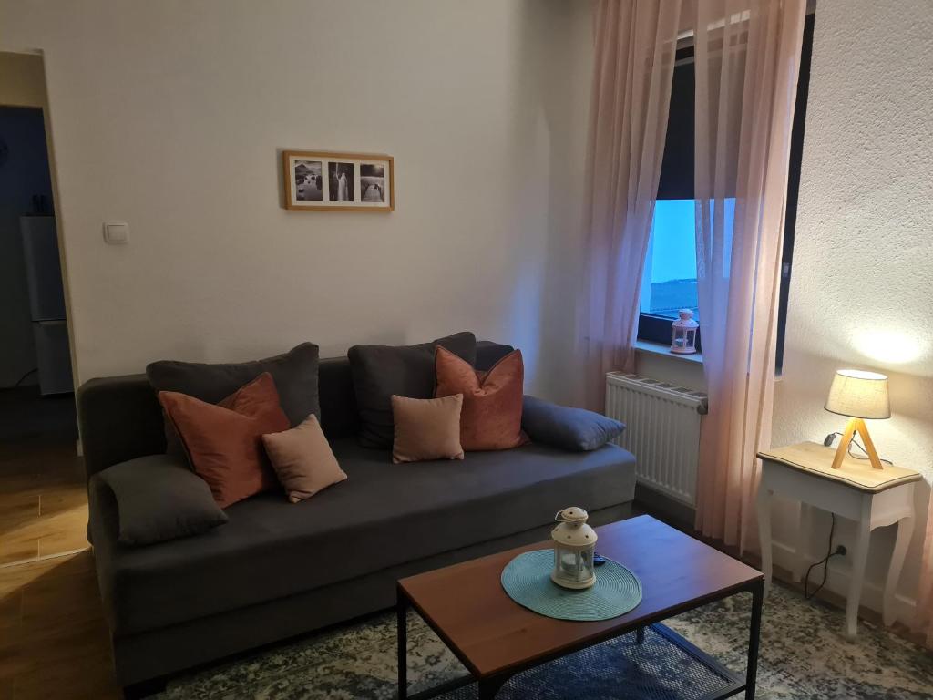 Posezení v ubytování privates, gemütliches Appartement