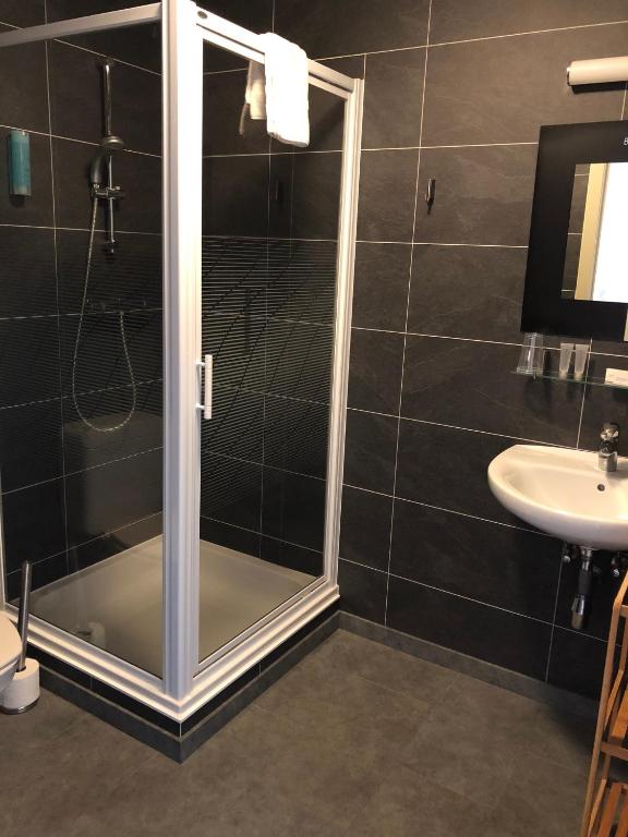 Koupelna v ubytování Hotel Oude Abdij