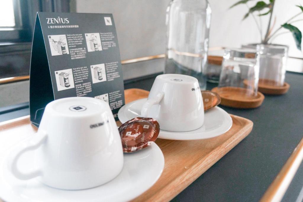 Příslušenství pro přípravu čaje a kávy v ubytování 鬧鐘關掉旅店 Alarm Off B&B