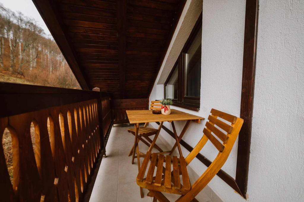 Balkón nebo terasa v ubytování Hotel Relax Sovata