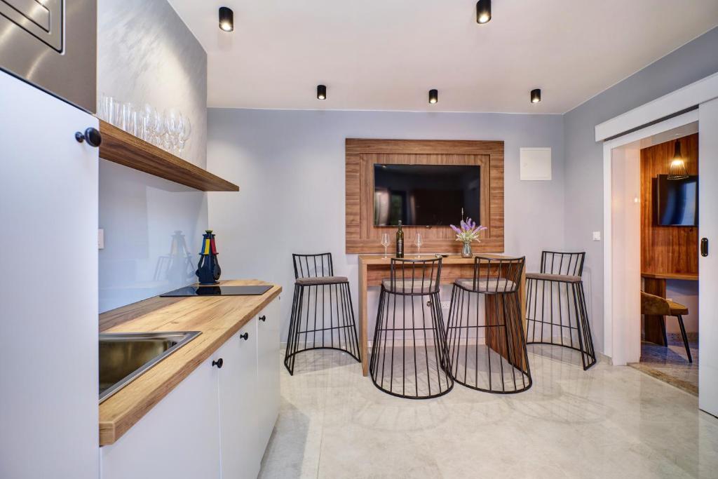 Kuchyňa alebo kuchynka v ubytovaní Luxury apartments