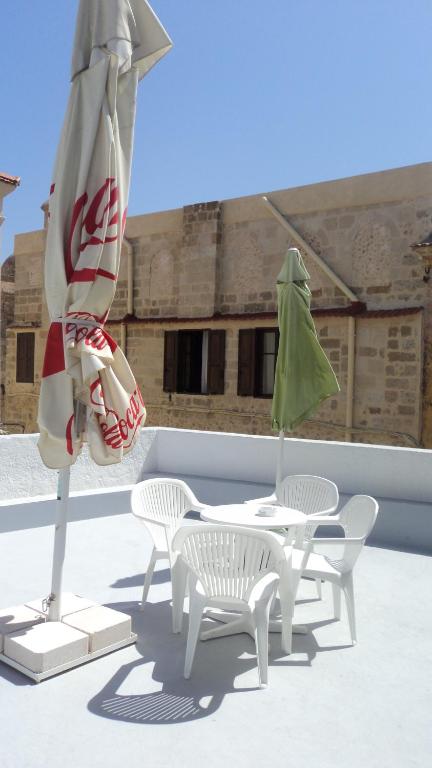 A balcony or terrace at Stavros Pension
