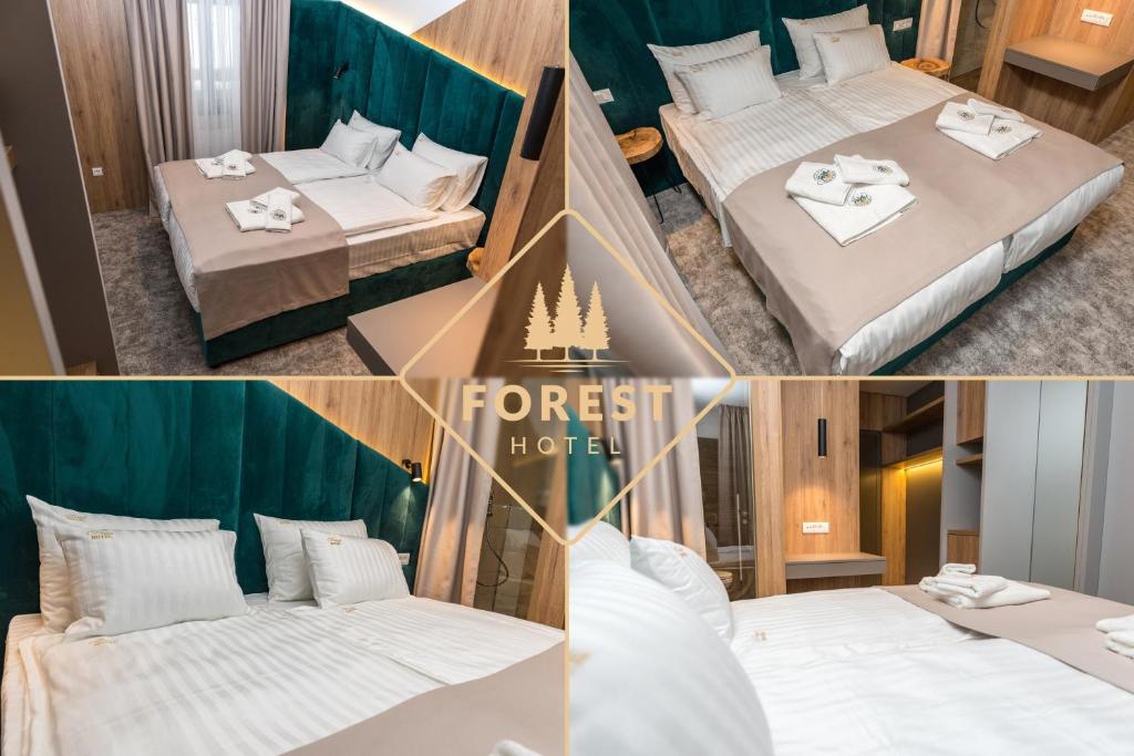 Postel nebo postele na pokoji v ubytování Hotel Forest