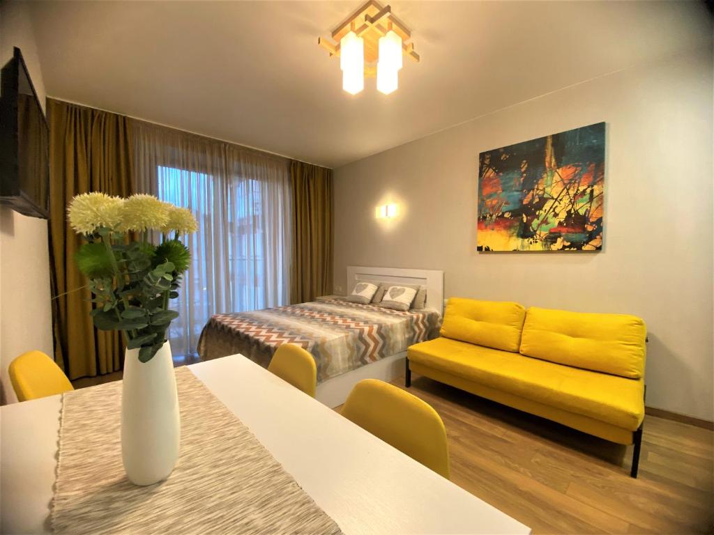 Posezení v ubytování New Gudauri Alpen Apartments