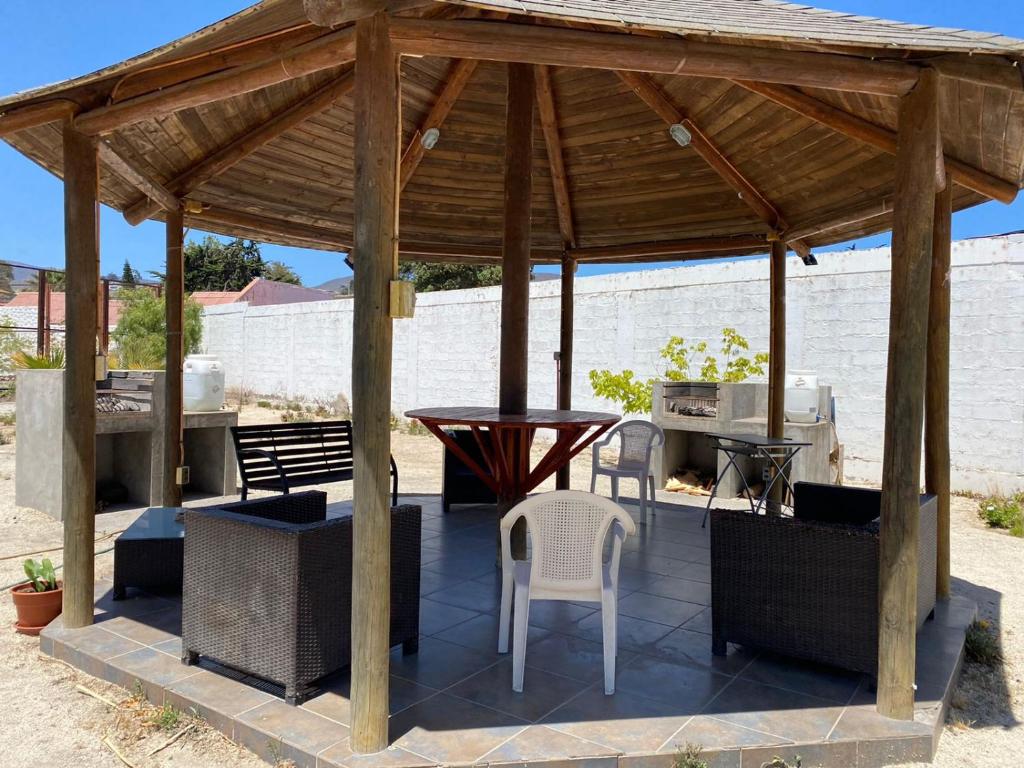 Patio nebo venkovní prostory v ubytování Departamento vista al mar en La Herradura