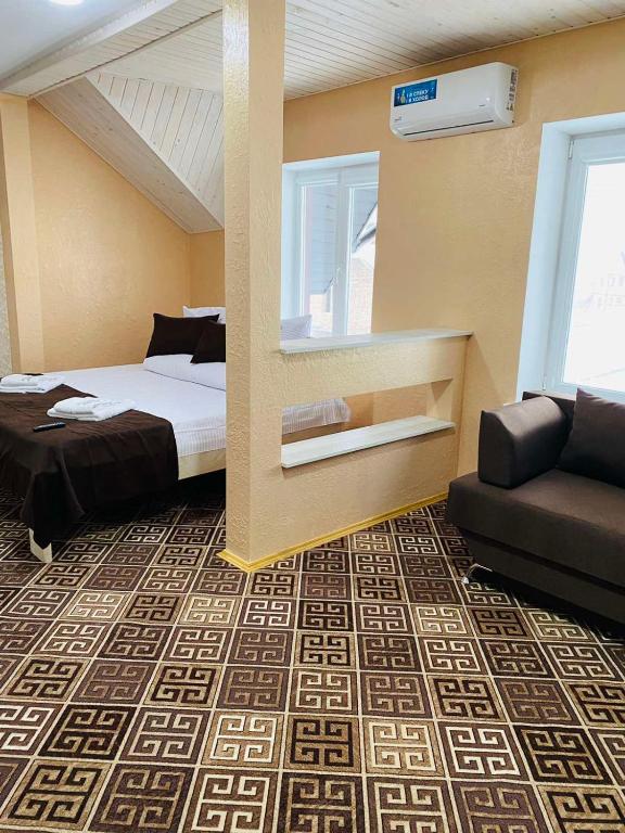 Postel nebo postele na pokoji v ubytování Під явором NEW