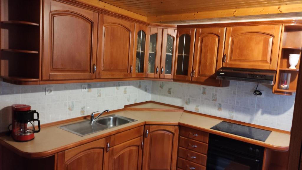 Kuchyň nebo kuchyňský kout v ubytování Alp House