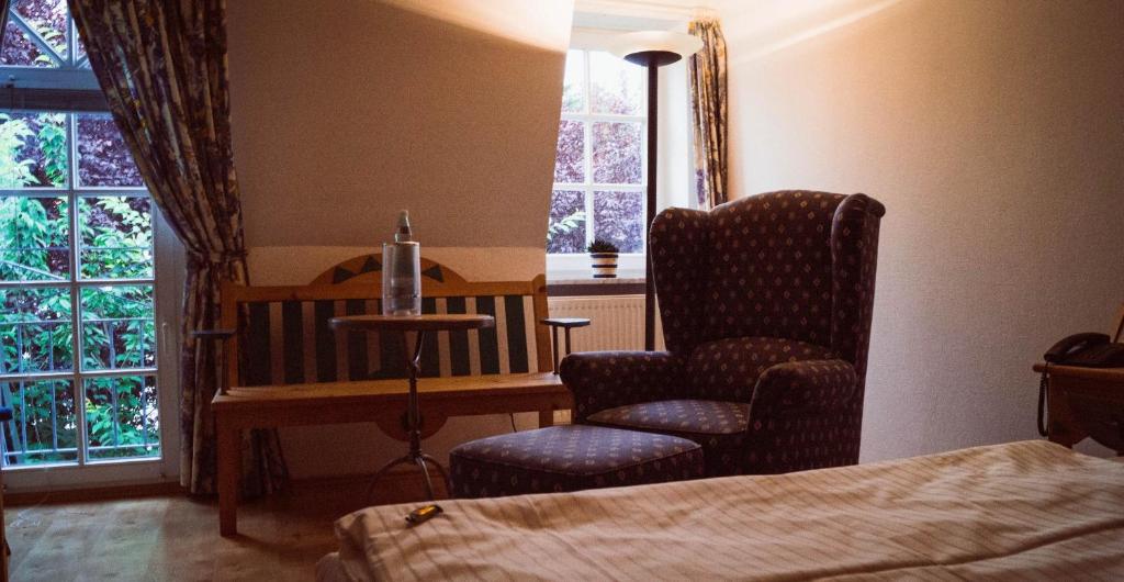 Voodi või voodid majutusasutuse Hotel Zwei Länder toas