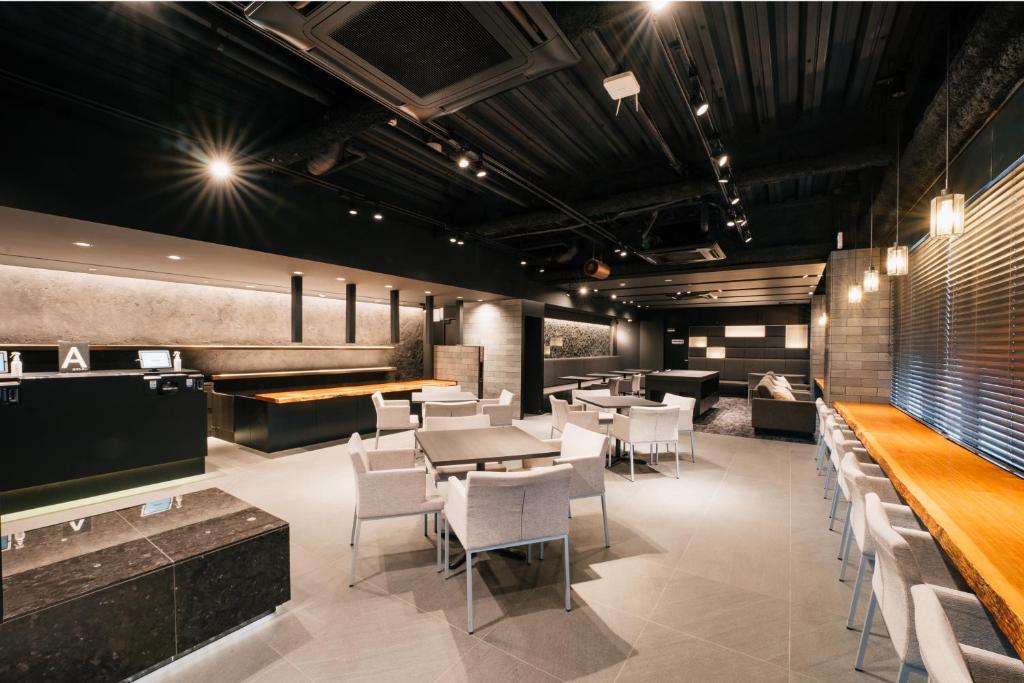Posezení v ubytování mizuka Business Canal City Hakatamae