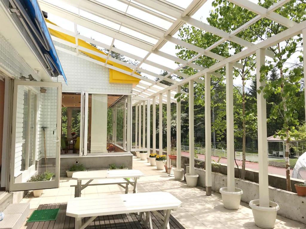 Balkón nebo terasa v ubytování Asama Kogen Hotel