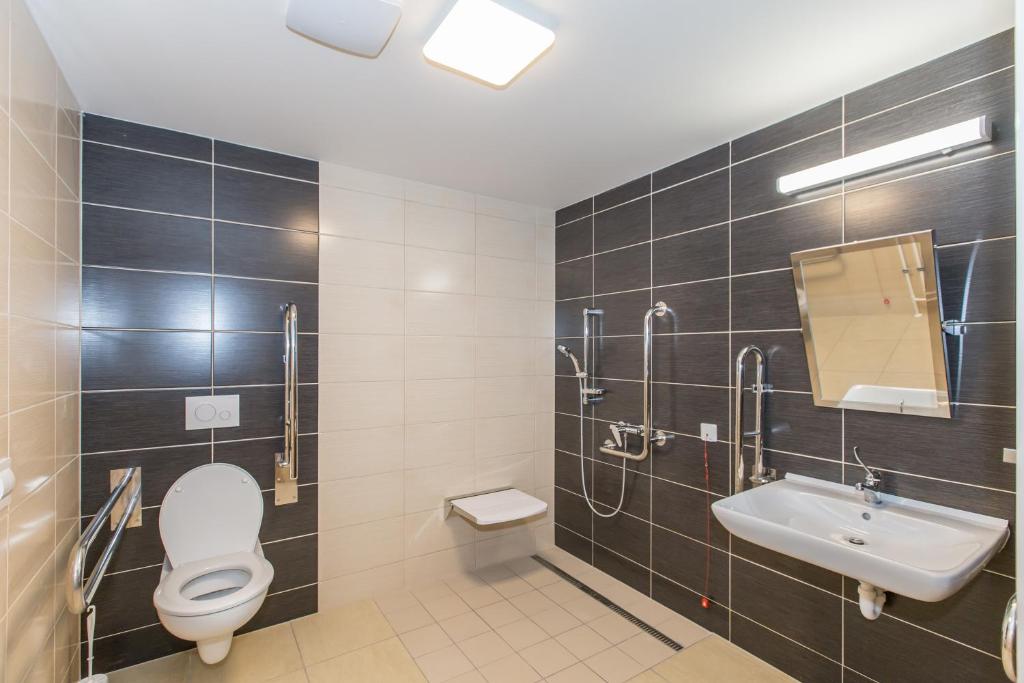Koupelna v ubytování Hotel Garni VŠB TUO
