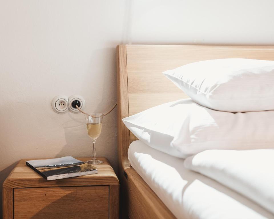 Postel nebo postele na pokoji v ubytování Alt Straninger
