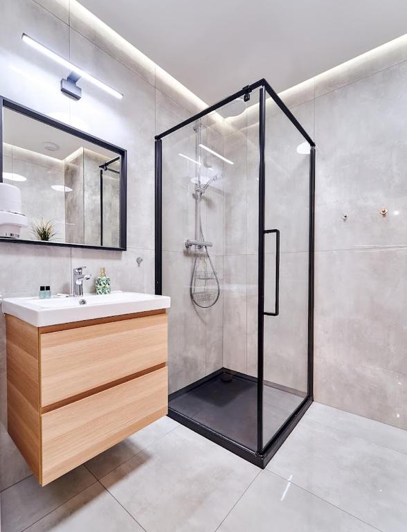 Kúpeľňa v ubytovaní LAGUNA Apartament Polanica Residence 5
