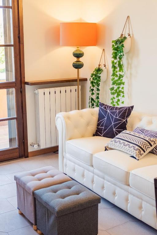 A seating area at La Casa Sul Porto - Italian Homing