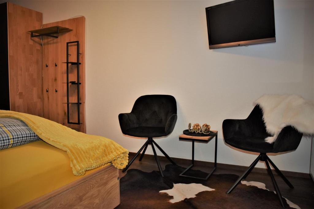 TV a/nebo společenská místnost v ubytování K-Appartements Klösterle
