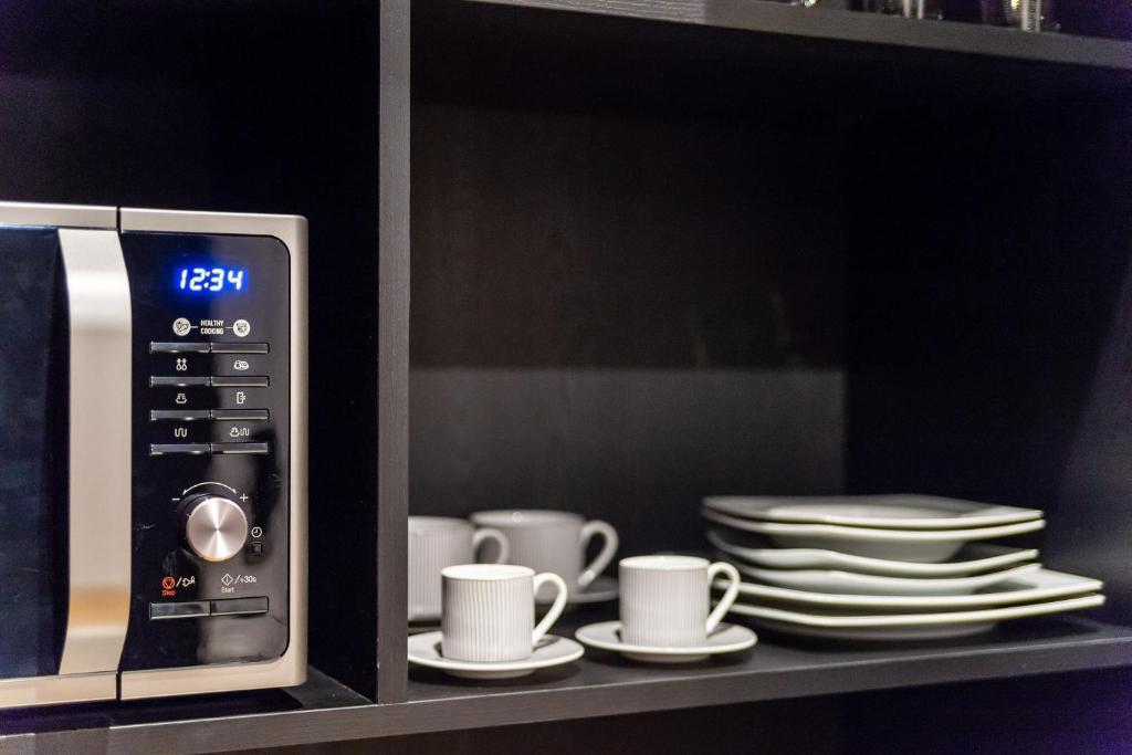Príslušenstvo na prípravu kávy alebo čaju v ubytovaní 33SolonosSuites