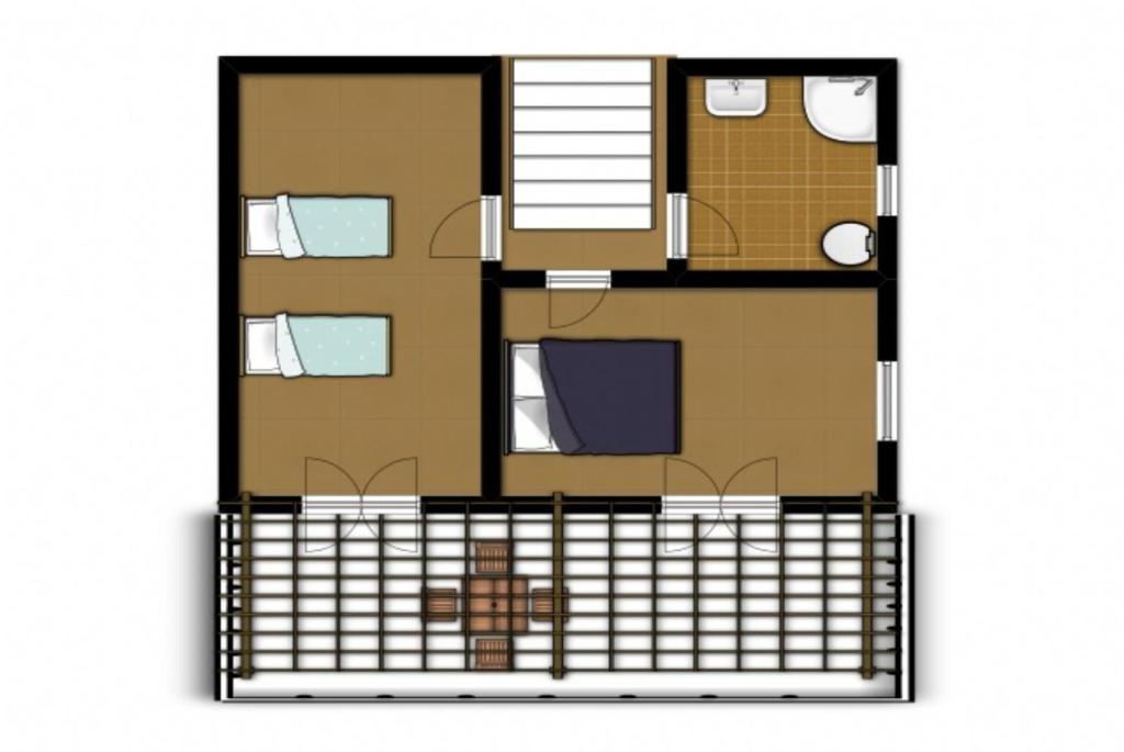 The floor plan of Villa Garifallia