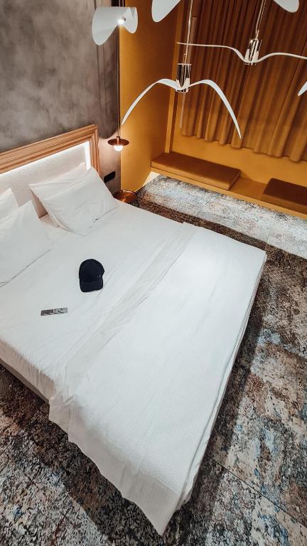 Postel nebo postele na pokoji v ubytování La mouette apartment,Plaka, Athens