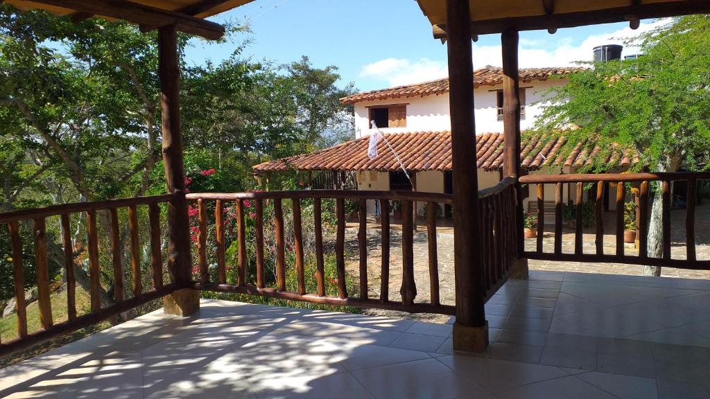 Balkón nebo terasa v ubytování Posada Villa Paula