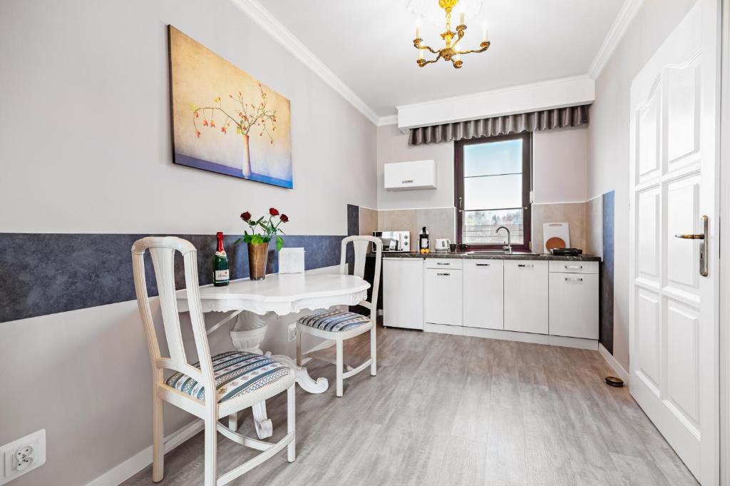 Kuchyňa alebo kuchynka v ubytovaní Apartamenty Nad Wodą - Layla