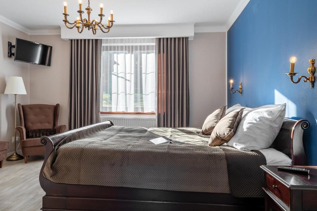 Posteľ alebo postele v izbe v ubytovaní Apartamenty Nad Wodą - Layla