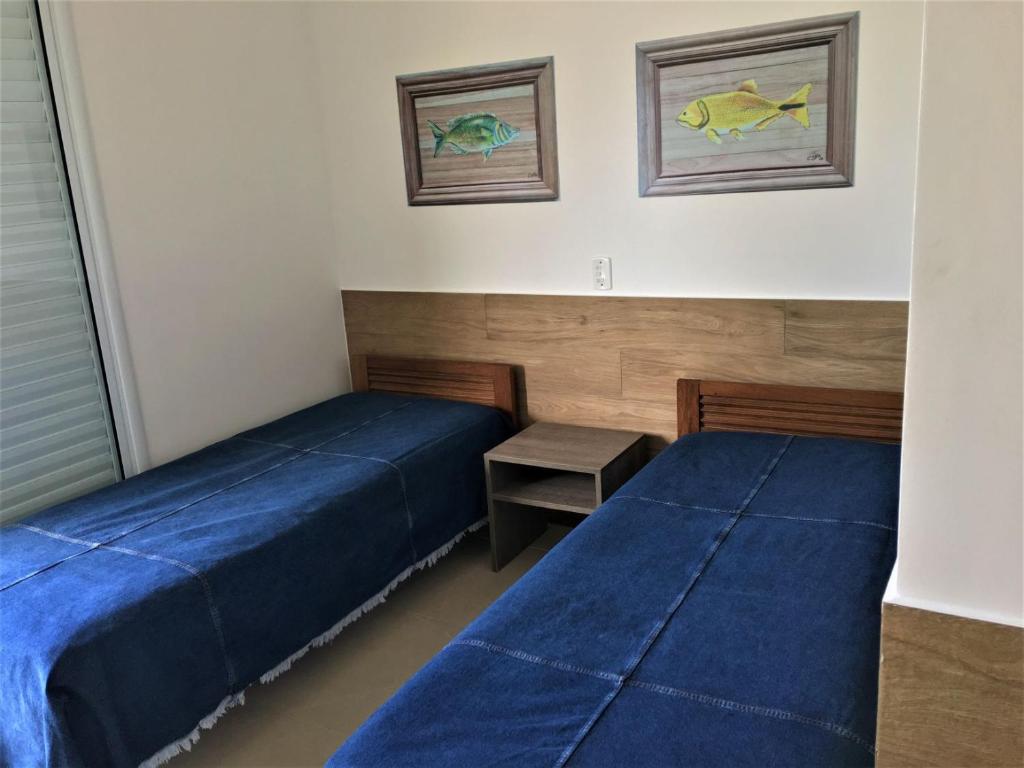 Cama ou camas em um quarto em Casa na Praia MARAVILHOSA de JUQUEHY