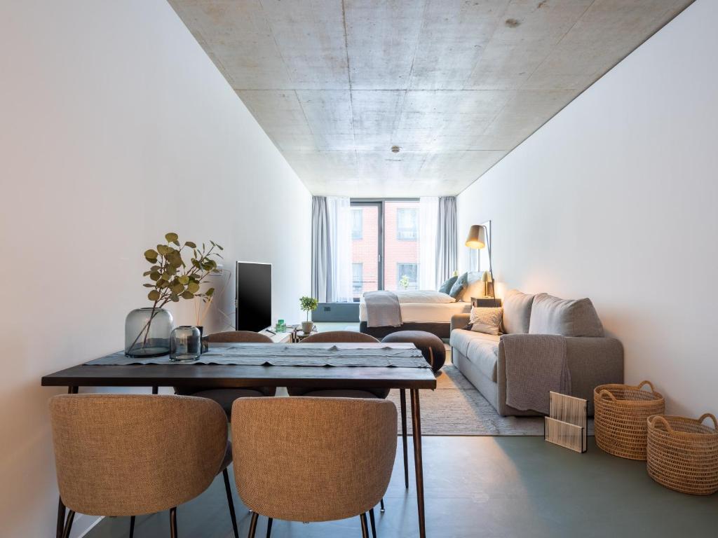 Posezení v ubytování limehome Erfurt Maximilian Welsch Str