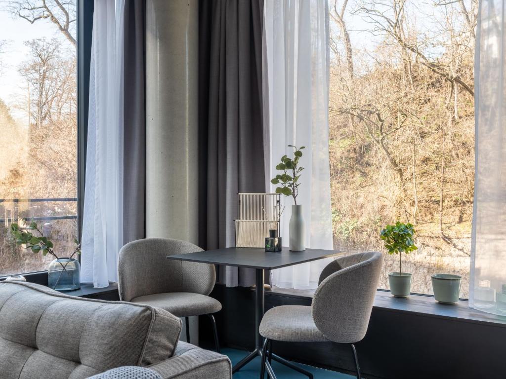 Posezení v ubytování limehome Erfurt Maximilian Welsch Str