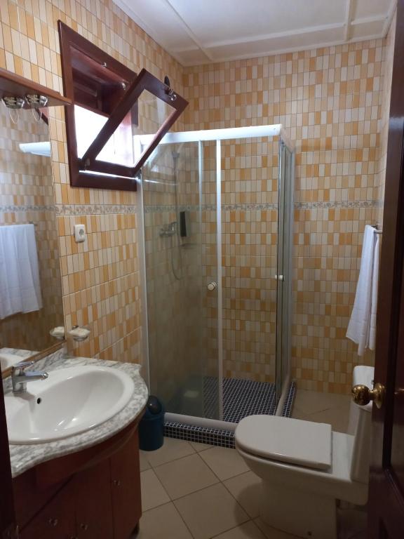 Koupelna v ubytování Hotel Savana