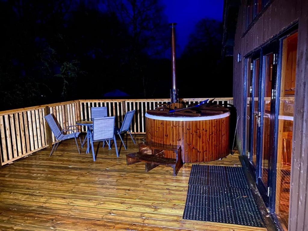 Balkón nebo terasa v ubytování Fern Lodge