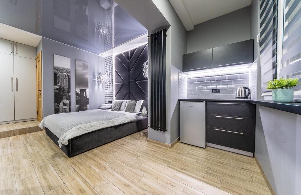 Kuchyň nebo kuchyňský kout v ubytování Tomas apartments