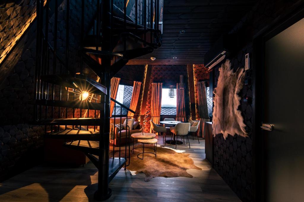 Posezení v ubytování Apukka Resort