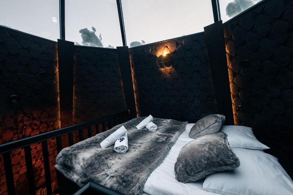 Postel nebo postele na pokoji v ubytování Apukka Resort