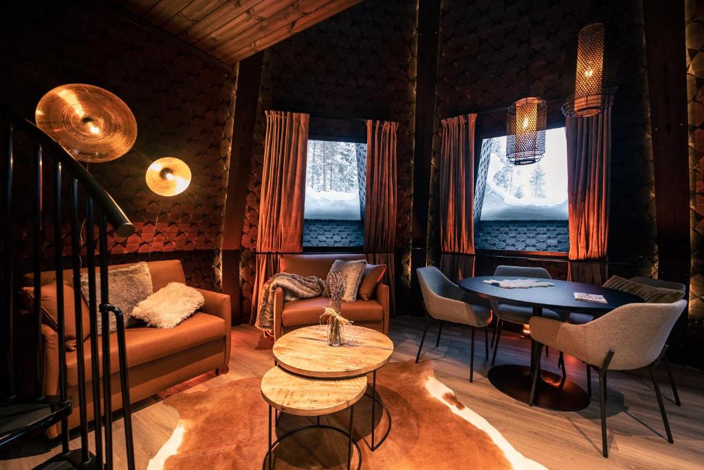 Posezení v ubytování Apukka Resort