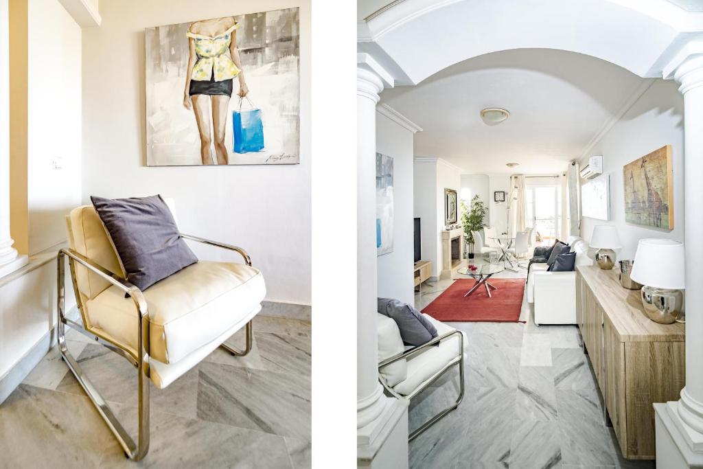 A seating area at SAA2- comfortable apartment Puerto banus