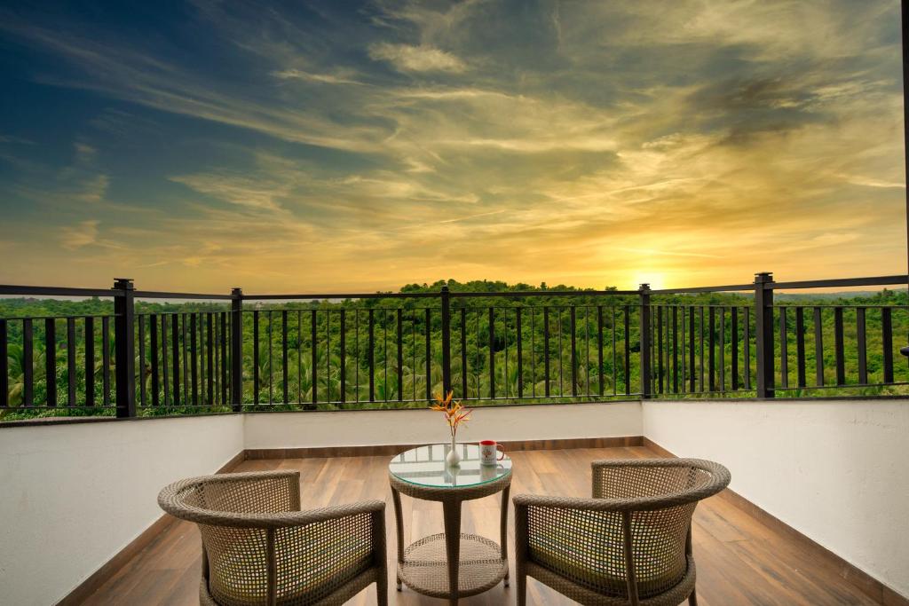 Balkón nebo terasa v ubytování Amoravida By 7 Apple Resorts, Goa