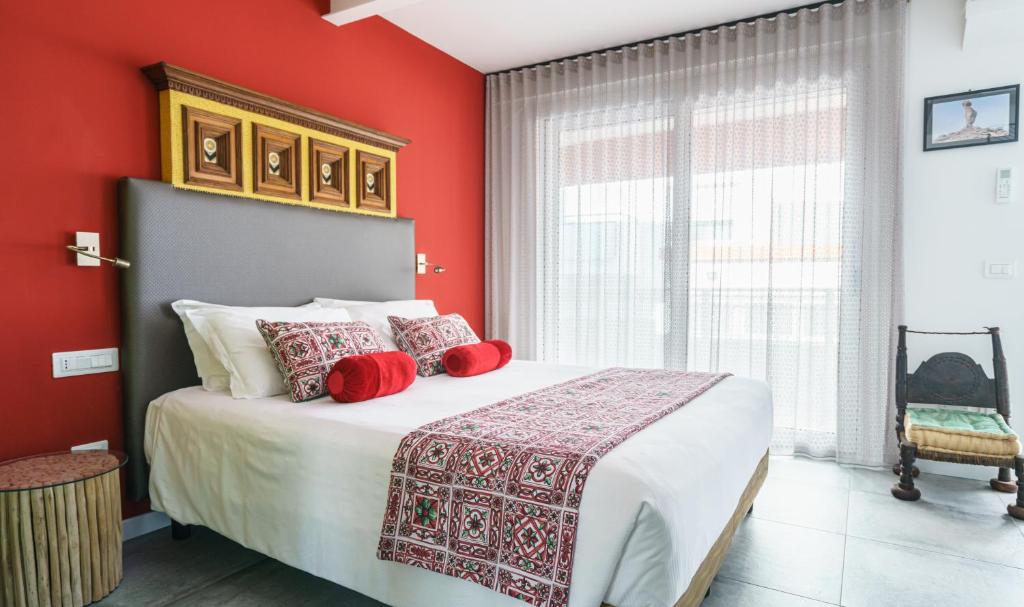 Posteľ alebo postele v izbe v ubytovaní Hotel Lampara