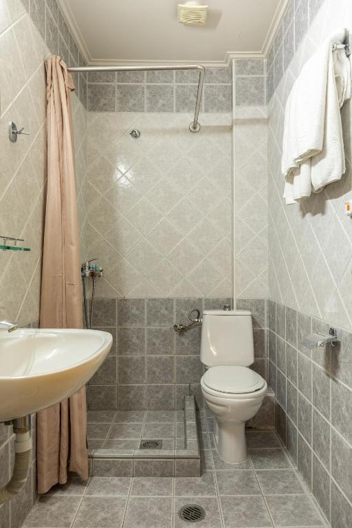 Koupelna v ubytování Dias Hotel Platamon