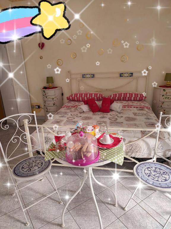 Posezení v ubytování B&B Lety