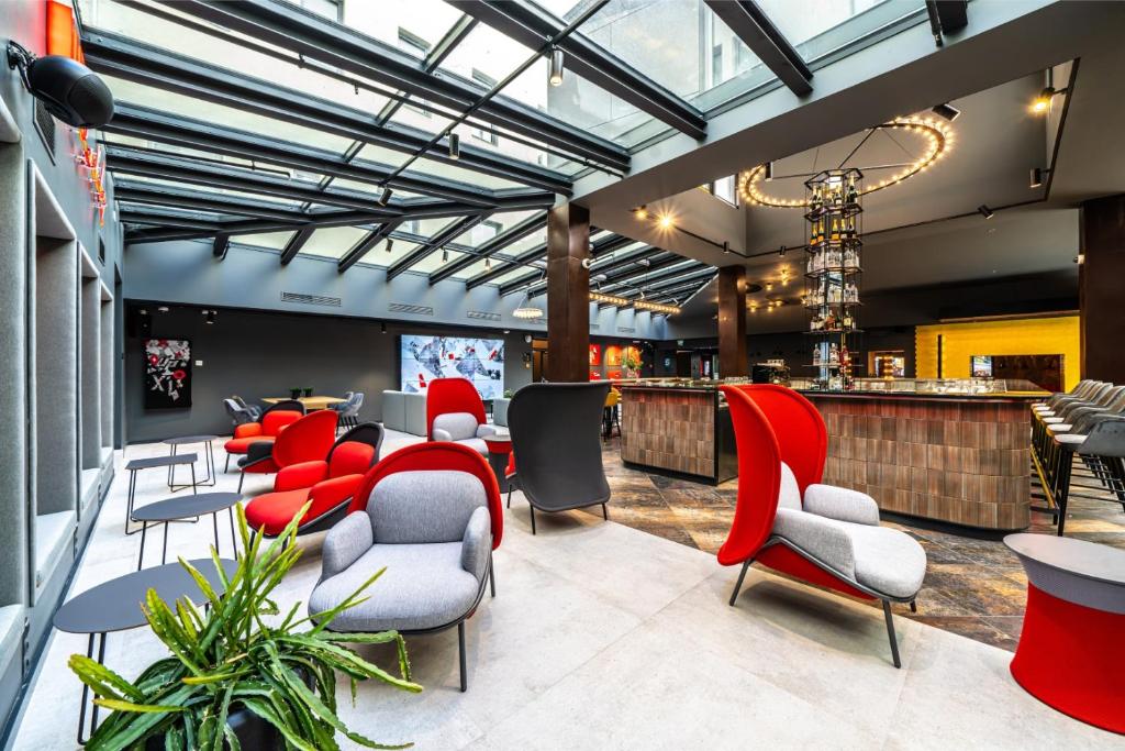 Posezení v ubytování Up Hotel Budapest